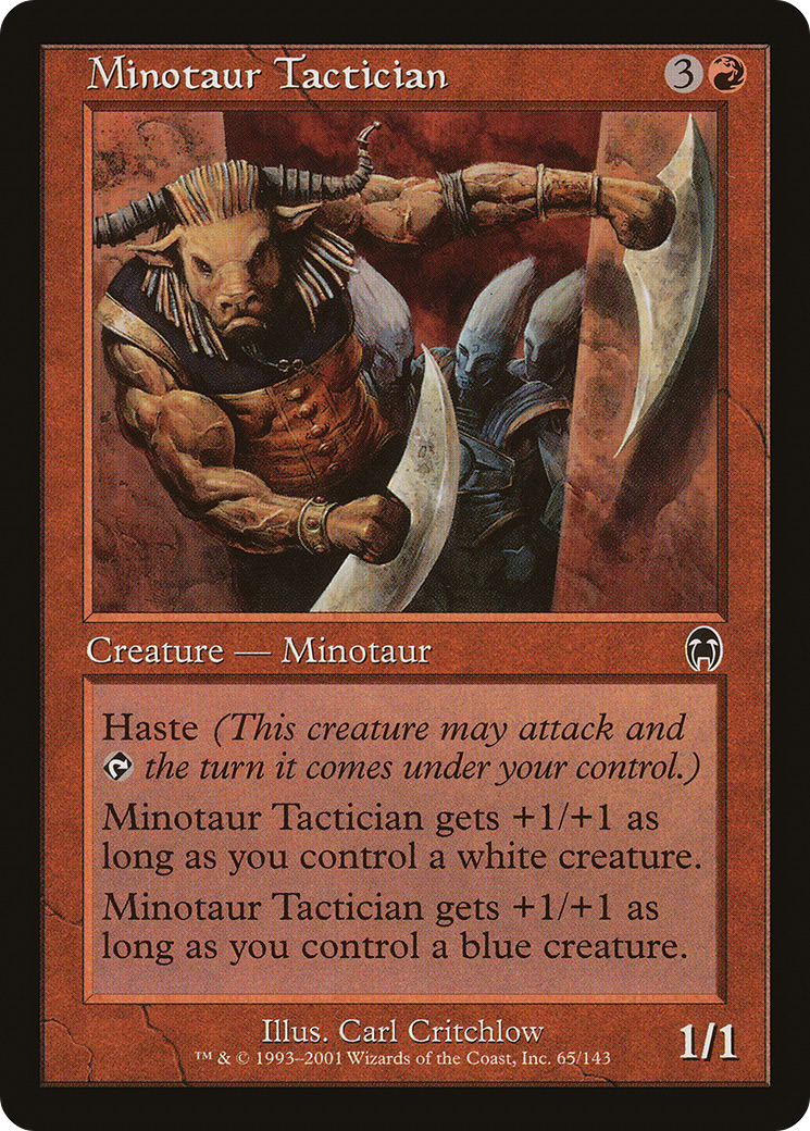 Minotaur Tactician (APC-065) - Apocalypse Foil - Premium MTG Single from Wizards of the Coast - Just $0.08! Shop now at Game Crave Tournament Store