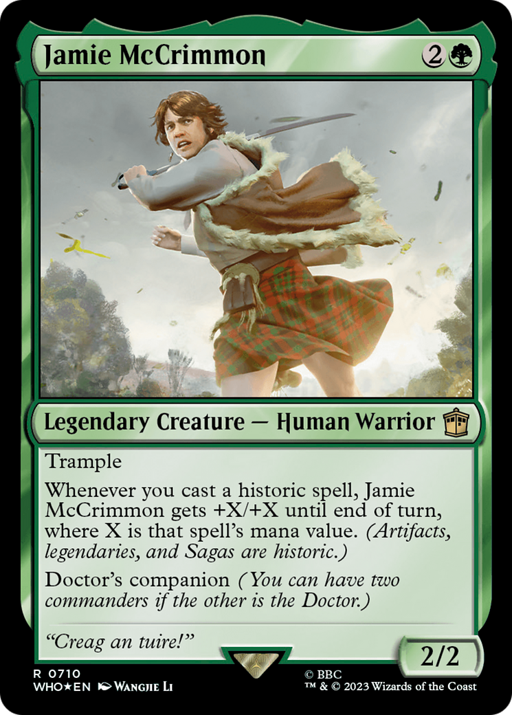 Jamie McCrimmon (WHO-710) - Doctor Who Foil - Premium MTG Single from Wizards of the Coast - Just $0.09! Shop now at Game Crave Tournament Store