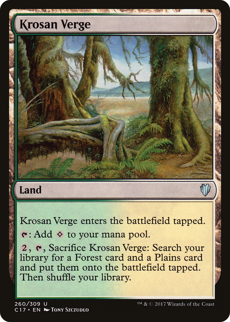 Krosan Verge (C17-260) - Commander 2017 - Premium MTG Single from Wizards of the Coast - Just $0.08! Shop now at Game Crave Tournament Store