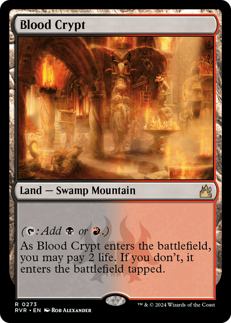 Blood Crypt (RVR-273) - Ravnica Remastered Foil - Premium MTG Single from Wizards of the Coast - Just $4.22! Shop now at Game Crave Tournament Store