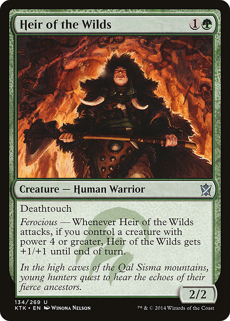 Heir of the Wilds (KTK-134) - Khans of Tarkir Foil - Premium MTG Single from Wizards of the Coast - Just $0.14! Shop now at Game Crave Tournament Store