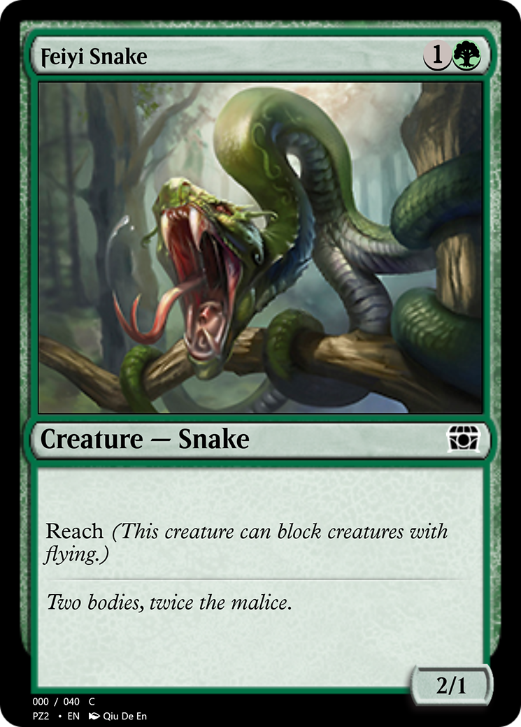 Feiyi Snake (PZ2-70791) - Treasure Chest - Premium MTG Single from Wizards of the Coast - Just $0! Shop now at Game Crave Tournament Store