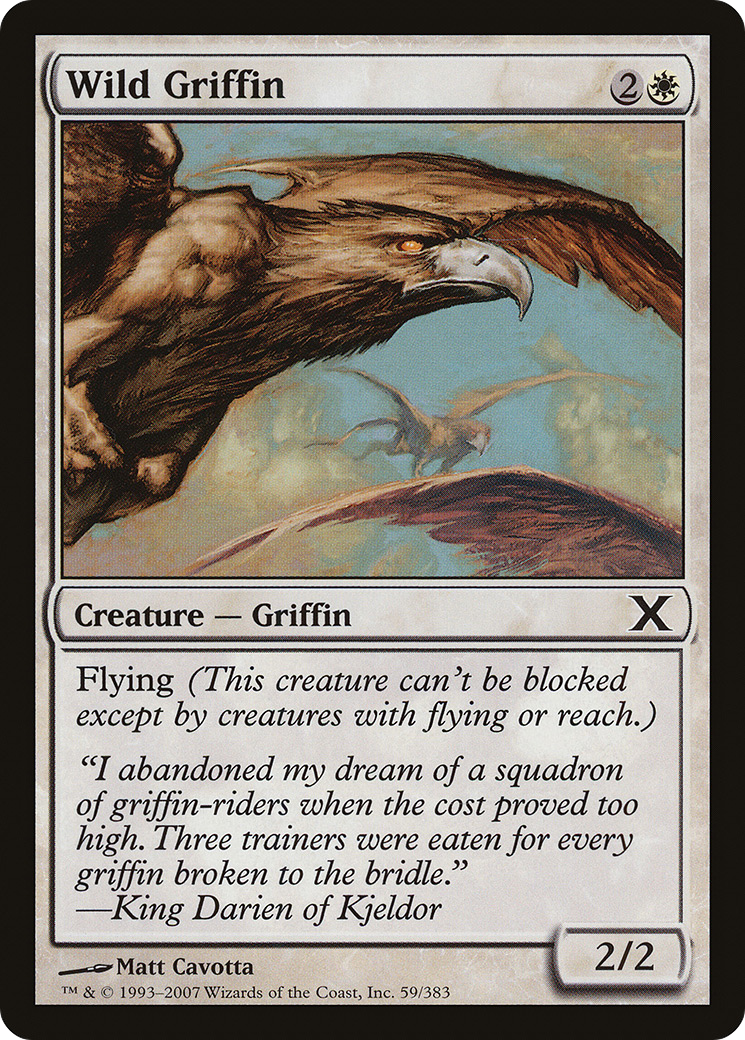 Wild Griffin (10E-059) - Tenth Edition - Premium MTG Single from Wizards of the Coast - Just $0.25! Shop now at Game Crave Tournament Store