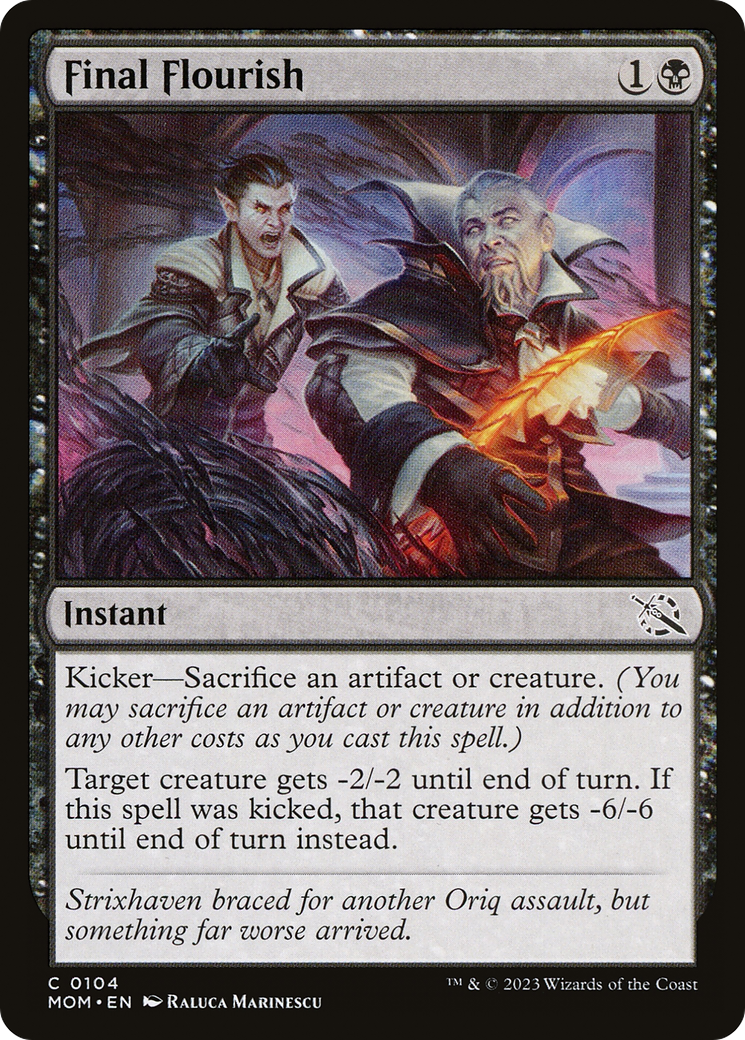 Final Flourish (MOM-104) - March of the Machine - Premium MTG Single from Wizards of the Coast - Just $0.08! Shop now at Game Crave Tournament Store