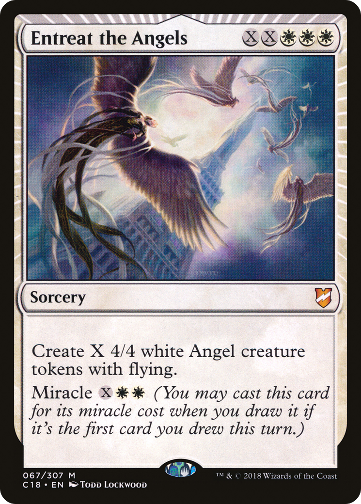 Entreat the Angels (C18-067) - Commander 2018: (miracle) - Premium MTG Single from Wizards of the Coast - Just $0.14! Shop now at Game Crave Tournament Store