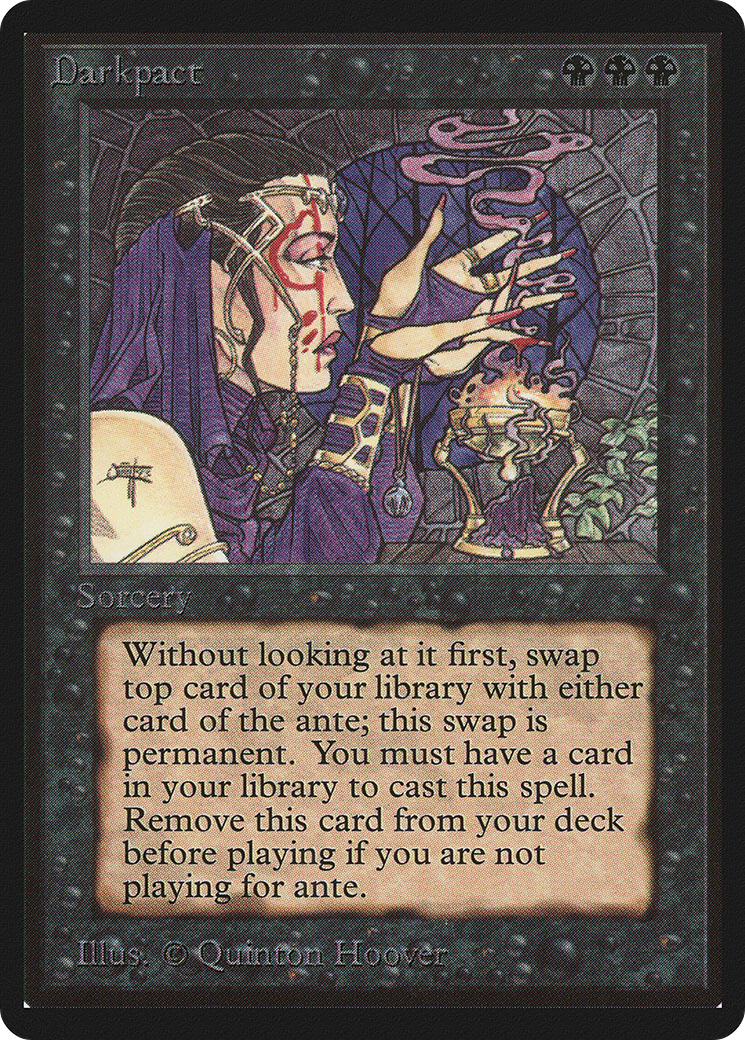 Darkpact (LEB-100) - Limited Edition Beta - Premium MTG Single from Wizards of the Coast - Just $202.66! Shop now at Game Crave Tournament Store