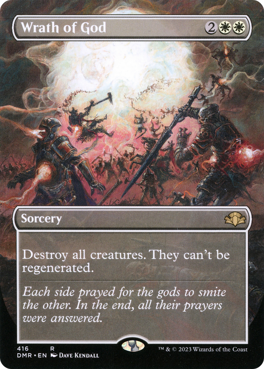Wrath of God (DMR-416) - Dominaria Remastered (Borderless) - Premium MTG Single from Wizards of the Coast - Just $0.39! Shop now at Game Crave Tournament Store