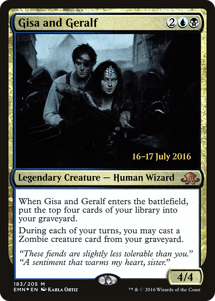 Gisa and Geralf (PEMN-183S) - Eldritch Moon Promos Foil - Premium MTG Single from Wizards of the Coast - Just $7.24! Shop now at Game Crave Tournament Store