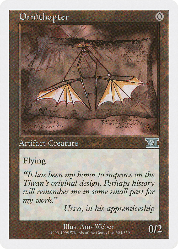 Ornithopter (6ED-304) - Classic Sixth Edition - Premium MTG Single from Wizards of the Coast - Just $0.25! Shop now at Game Crave Tournament Store