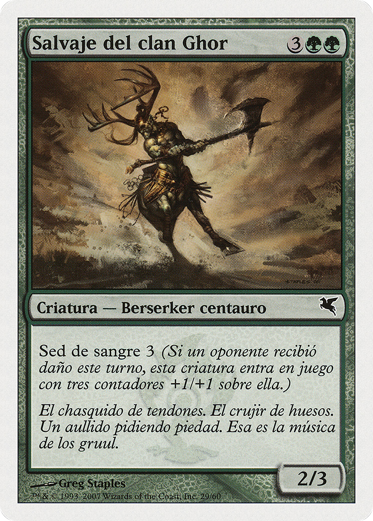 Ghor-Clan Savage (PSAL-I29) - Salvat 2005 - Premium MTG Single from Wizards of the Coast - Just $0! Shop now at Game Crave Tournament Store