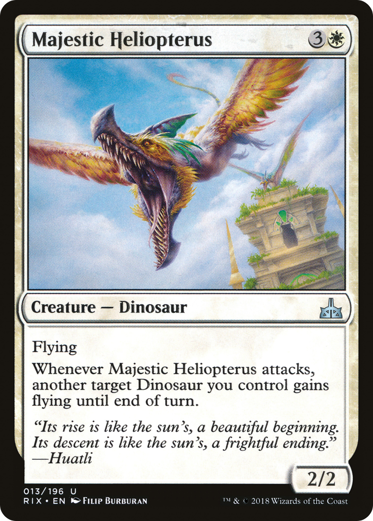 Majestic Heliopterus (RIX-013) - Rivals of Ixalan - Premium MTG Single from Wizards of the Coast - Just $0.25! Shop now at Game Crave Tournament Store