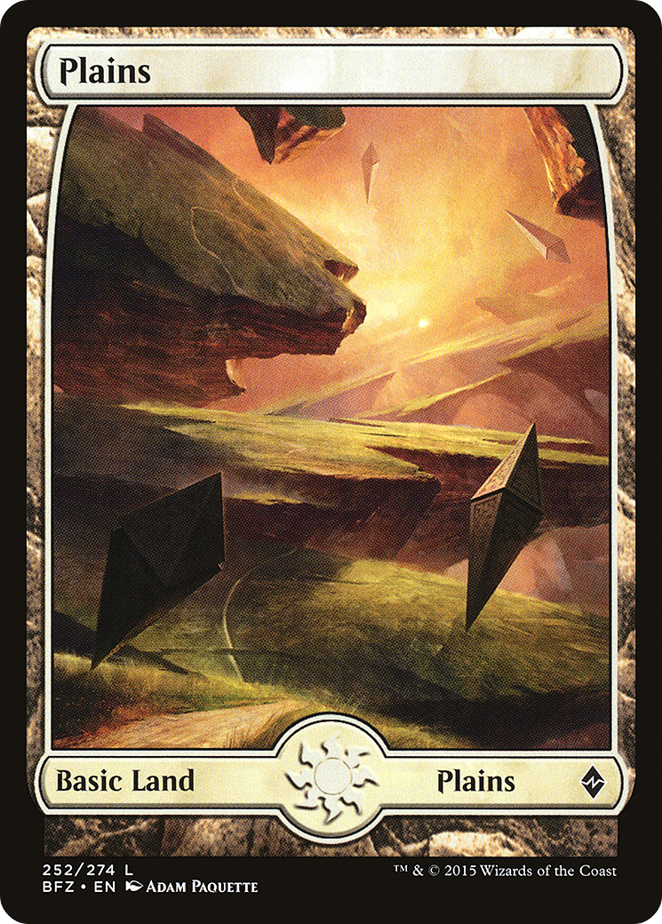 Plains (BFZ-252) - Battle for Zendikar - Premium MTG Single from Wizards of the Coast - Just $0.08! Shop now at Game Crave Tournament Store