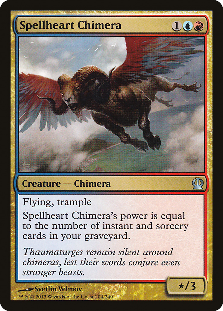 Spellheart Chimera (THS-204) - Theros Foil - Premium MTG Single from Wizards of the Coast - Just $0.11! Shop now at Game Crave Tournament Store