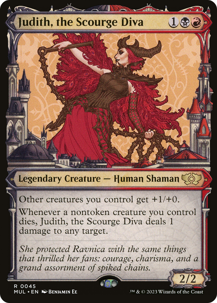 Judith, the Scourge Diva (MUL-045) - Multiverse Legends: (Showcase) - Premium MTG Single from Wizards of the Coast - Just $0.25! Shop now at Game Crave Tournament Store
