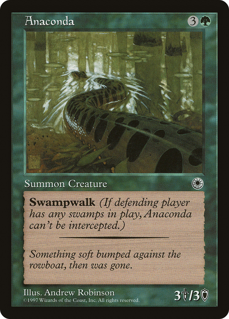 Anaconda (POR-158) - Portal - Premium MTG Single from Wizards of the Coast - Just $0.08! Shop now at Game Crave Tournament Store