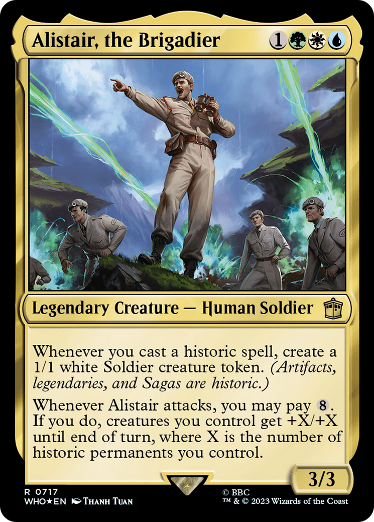Alistair, the Brigadier (WHO-717) - Doctor Who Foil - Premium MTG Single from Wizards of the Coast - Just $0.26! Shop now at Game Crave Tournament Store
