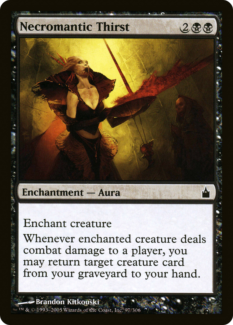 Necromantic Thirst (RAV-097) - Ravnica: City of Guilds - Premium MTG Single from Wizards of the Coast - Just $0.08! Shop now at Game Crave Tournament Store