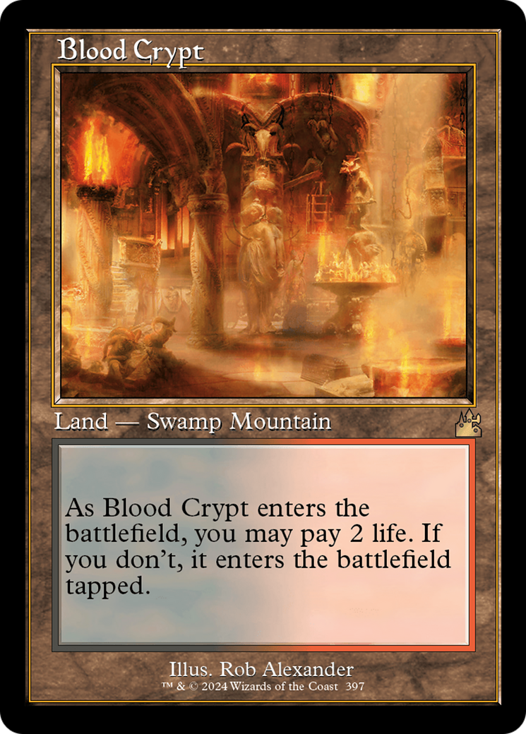 Blood Crypt (RVR-397) - Ravnica Remastered Foil - Premium MTG Single from Wizards of the Coast - Just $8.70! Shop now at Game Crave Tournament Store