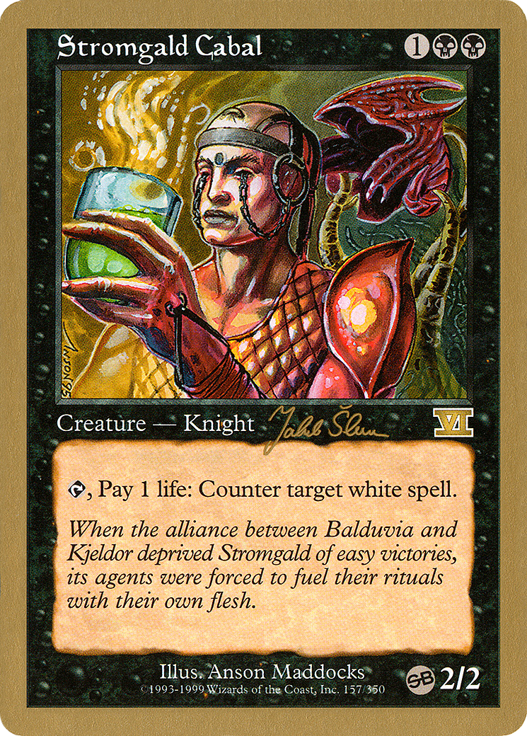 Stromgald Cabal (WC99-JS157SB) - World Championship Decks 1999 - Premium MTG Single from Wizards of the Coast - Just $0.16! Shop now at Game Crave Tournament Store