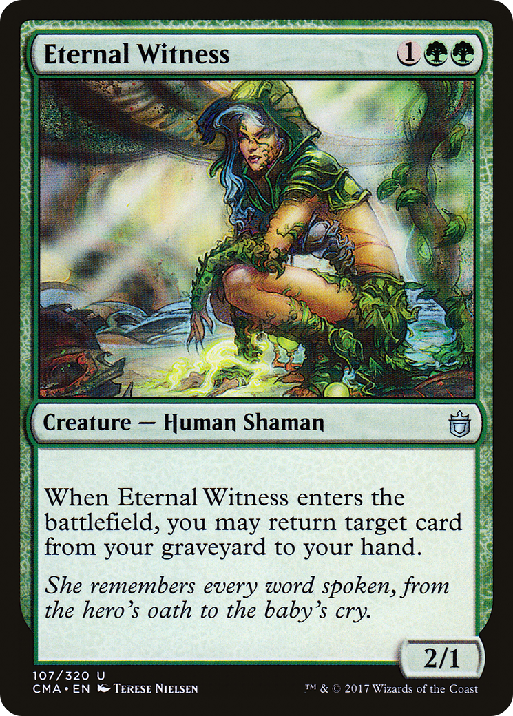 Eternal Witness (CMA-107) - Commander Anthology - Premium MTG Single from Wizards of the Coast - Just $0.36! Shop now at Game Crave Tournament Store