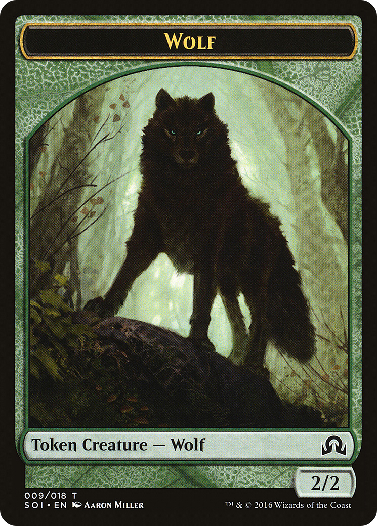 Wolf (TSOI-009) - Shadows over Innistrad Tokens - Premium MTG Single from Wizards of the Coast - Just $0.08! Shop now at Game Crave Tournament Store