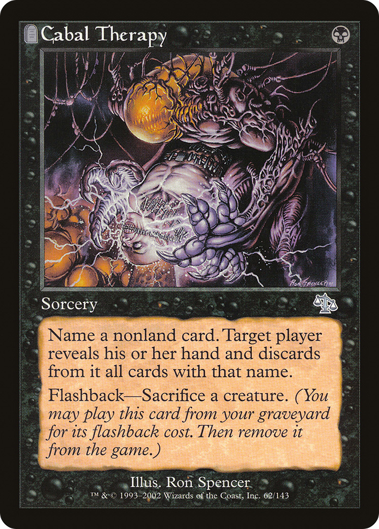 Cabal Therapy (JUD-062) - Judgment: (tombstone) Foil - Premium MTG Single from Wizards of the Coast - Just $19.65! Shop now at Game Crave Tournament Store