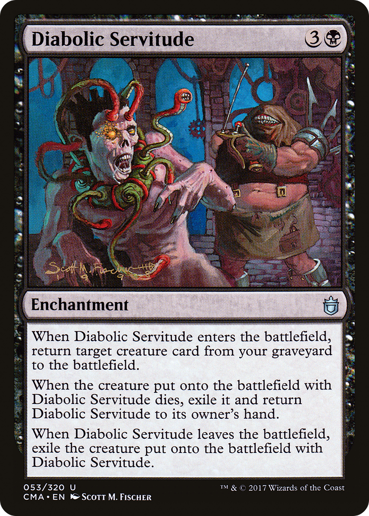 Diabolic Servitude (CMA-053) - Commander Anthology - Premium MTG Single from Wizards of the Coast - Just $0.11! Shop now at Game Crave Tournament Store