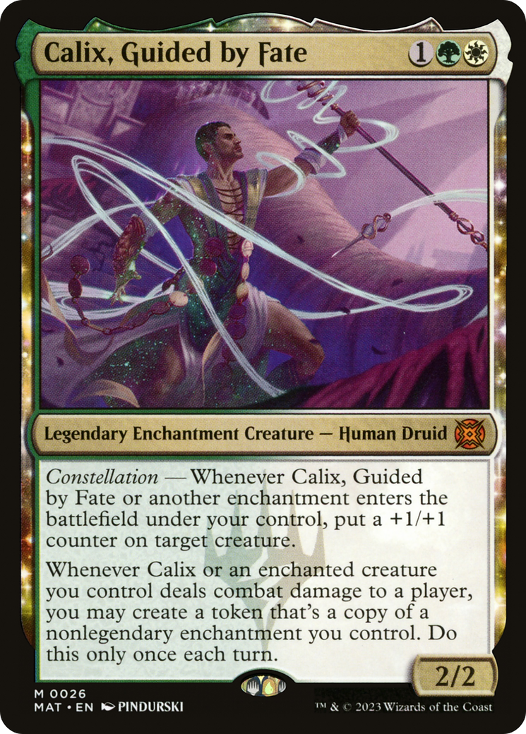 Calix, Guided by Fate (MAT-026) - March of the Machine: The Aftermath: (nyxtouched) Foil - Premium MTG Single from Wizards of the Coast - Just $2.77! Shop now at Game Crave Tournament Store