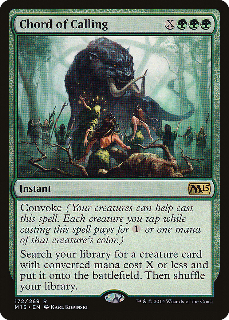 Chord of Calling (M15-172) - Magic 2015 Foil - Premium MTG Single from Wizards of the Coast - Just $1.31! Shop now at Game Crave Tournament Store