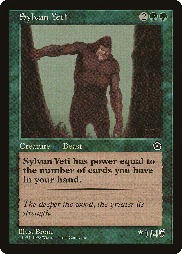 Sylvan Yeti (P02-147) - Portal Second Age - Premium MTG Single from Wizards of the Coast - Just $2.02! Shop now at Game Crave Tournament Store