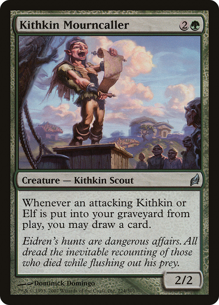 Kithkin Mourncaller (LRW-224) - Lorwyn Foil - Premium MTG Single from Wizards of the Coast - Just $0.11! Shop now at Game Crave Tournament Store