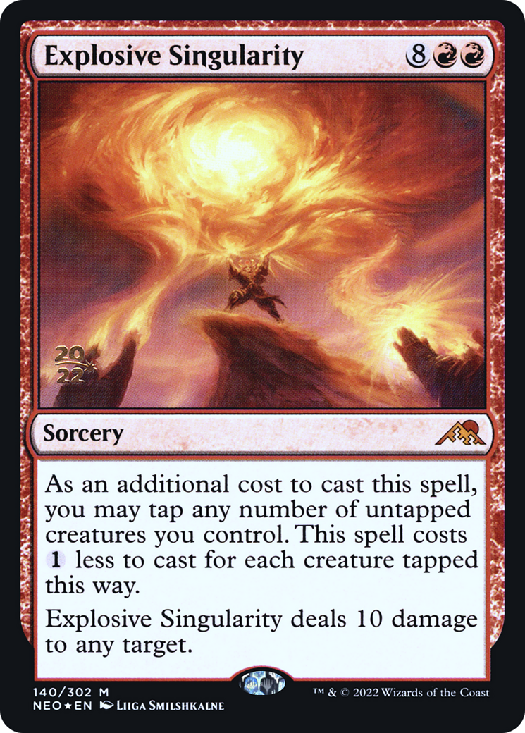 Explosive Singularity (PNEO-140S) - Kamigawa: Neon Dynasty Promos Foil - Premium MTG Single from Wizards of the Coast - Just $0.68! Shop now at Game Crave Tournament Store