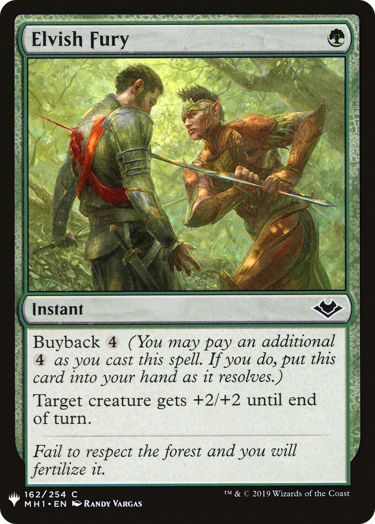 Elvish Fury (MB1-1194) - Mystery Booster - Premium MTG Single from Wizards of the Coast - Just $0.08! Shop now at Game Crave Tournament Store