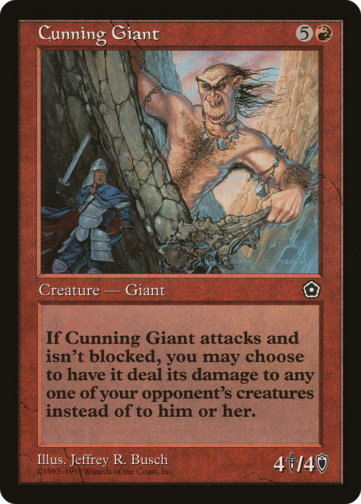 Cunning Giant (P02-093) - Portal Second Age - Premium MTG Single from Wizards of the Coast - Just $0.54! Shop now at Game Crave Tournament Store