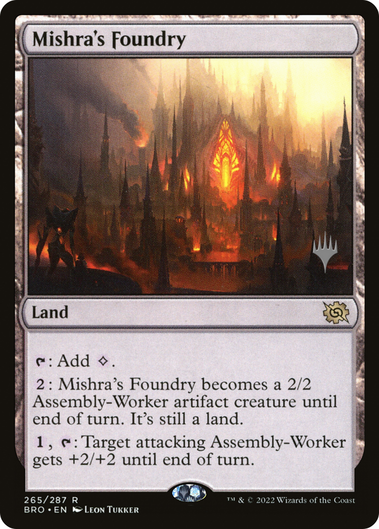 Mishra's Foundry (PBRO-265P) - The Brothers' War Promos Foil - Premium MTG Single from Wizards of the Coast - Just $0.43! Shop now at Game Crave Tournament Store