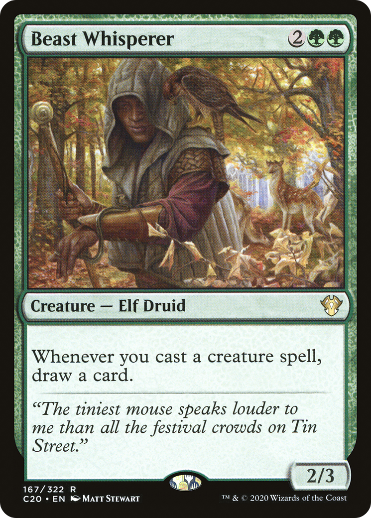 Beast Whisperer (C20-167) - Commander 2020 - Premium MTG Single from Wizards of the Coast - Just $0.83! Shop now at Game Crave Tournament Store