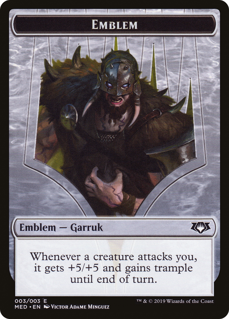 Garruk, Apex Predator Emblem (TMED-0W3) - Mythic Edition Tokens - Premium MTG Single from Wizards of the Coast - Just $0! Shop now at Game Crave Tournament Store