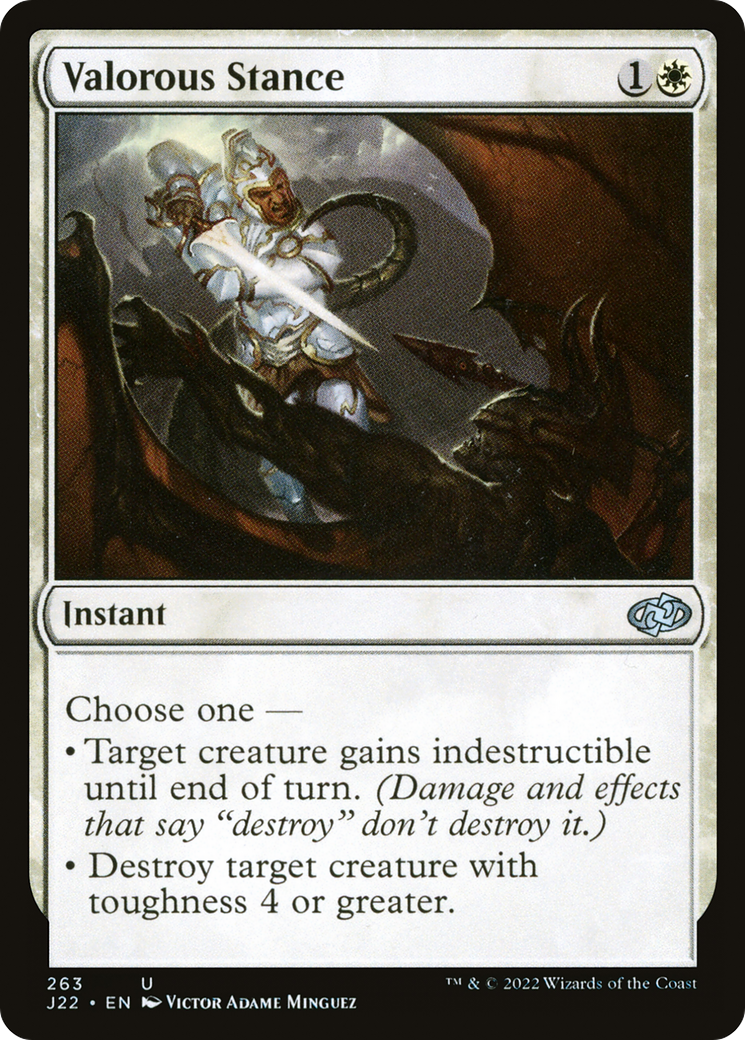 Valorous Stance (J22-263) - Jumpstart 2022 - Premium MTG Single from Wizards of the Coast - Just $0.08! Shop now at Game Crave Tournament Store