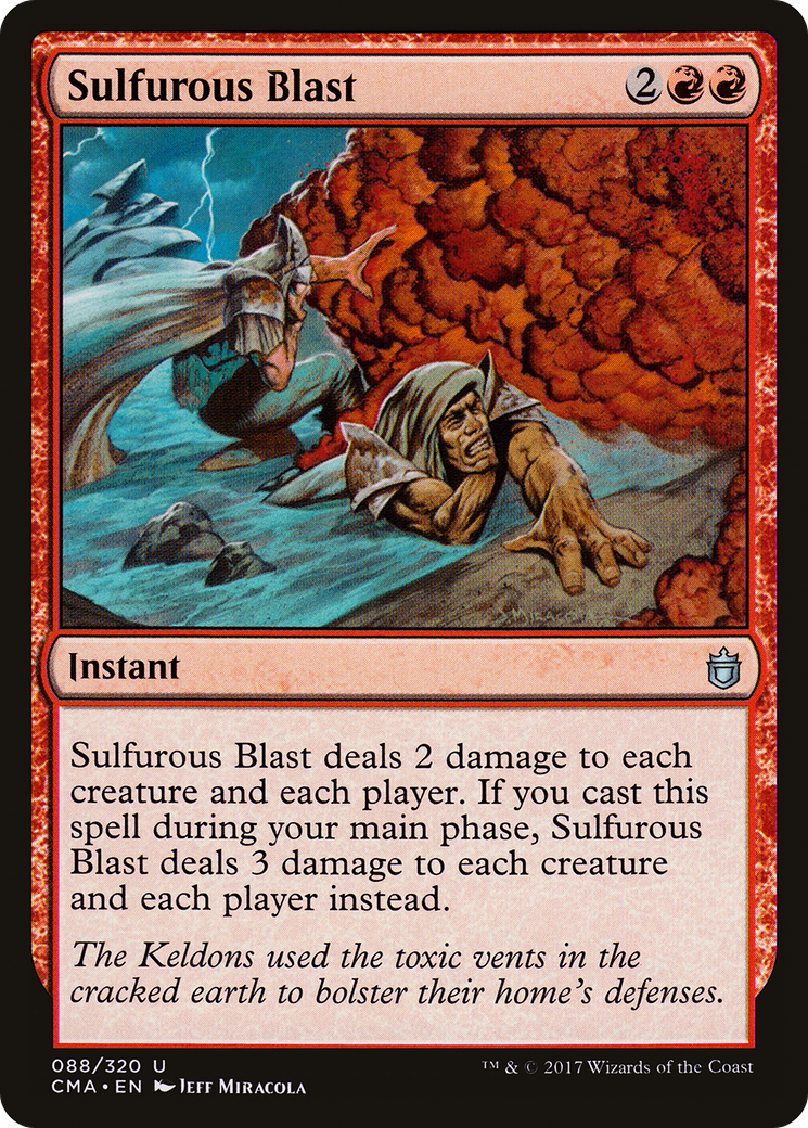 Sulfurous Blast (CMA-088) - Commander Anthology - Premium MTG Single from Wizards of the Coast - Just $0.25! Shop now at Game Crave Tournament Store