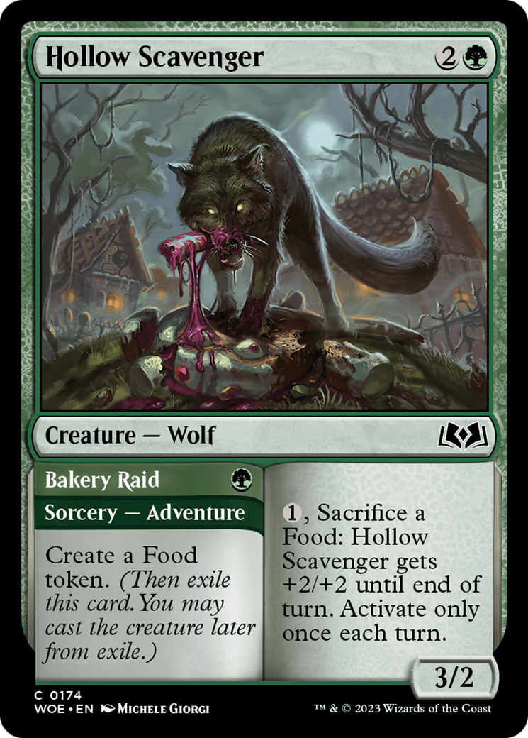 Hollow Scavenger // Bakery Raid (WOE-174) - Wilds of Eldraine - Premium MTG Single from Wizards of the Coast - Just $0.25! Shop now at Game Crave Tournament Store