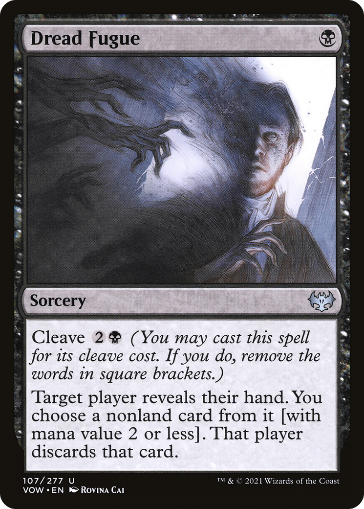 Dread Fugue (VOW-107) - Innistrad: Crimson Vow - Premium MTG Single from Wizards of the Coast - Just $0.25! Shop now at Game Crave Tournament Store
