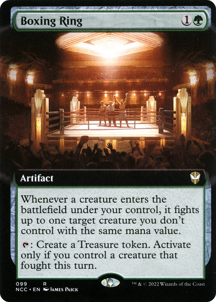 Boxing Ring (NCC-099) - New Capenna Commander: (Extended Art) Foil - Premium MTG Single from Wizards of the Coast - Just $0.16! Shop now at Game Crave Tournament Store