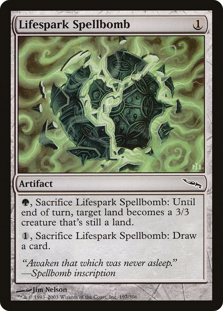 Lifespark Spellbomb (MRD-197) - Mirrodin Foil - Premium MTG Single from Wizards of the Coast - Just $0.56! Shop now at Game Crave Tournament Store