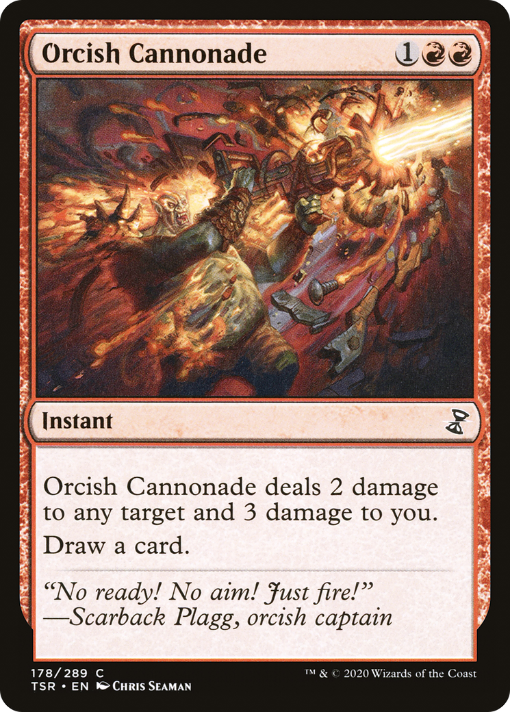 Orcish Cannonade (TSR-178) - Time Spiral Remastered - Premium MTG Single from Wizards of the Coast - Just $0.18! Shop now at Game Crave Tournament Store