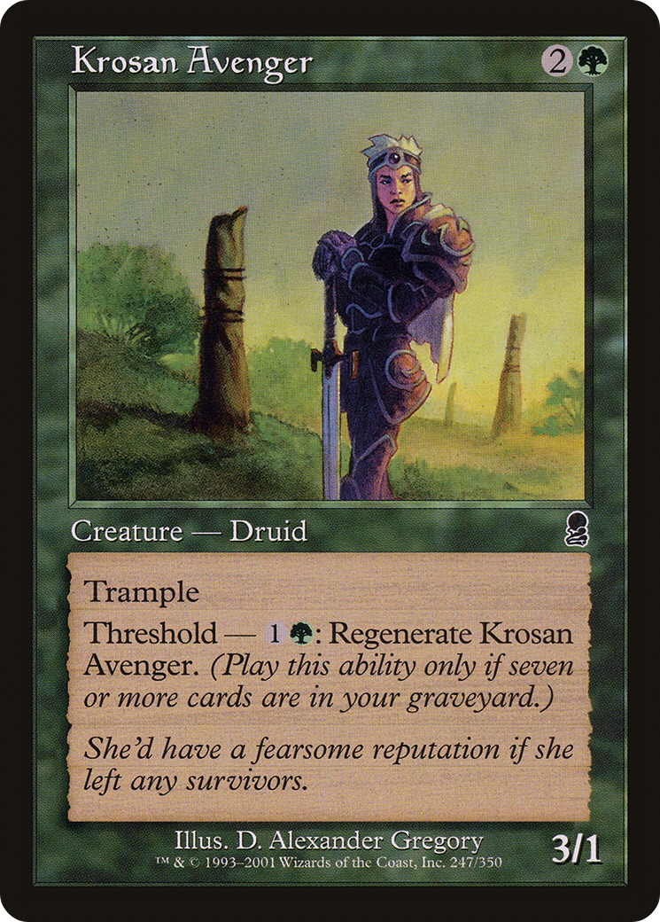 Krosan Avenger (ODY-247) - Odyssey - Premium MTG Single from Wizards of the Coast - Just $0.08! Shop now at Game Crave Tournament Store