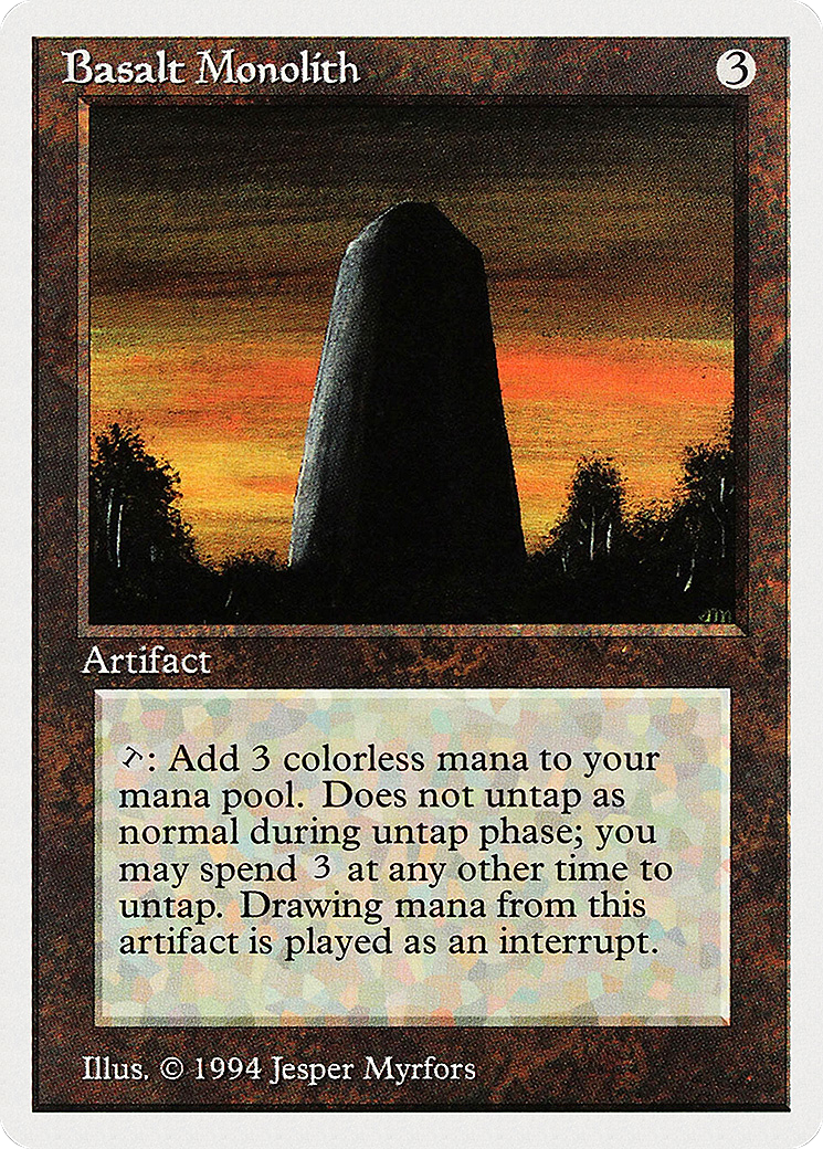 Basalt Monolith (SUM-235) - Summer Magic / Edgar - Premium MTG Single from Wizards of the Coast - Just $0! Shop now at Game Crave Tournament Store