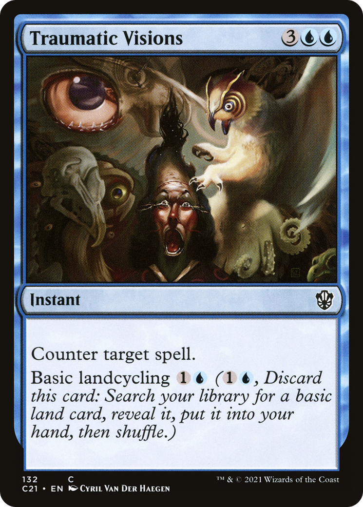 Traumatic Visions (C21-132) - Commander 2021 - Premium MTG Single from Wizards of the Coast - Just $0.08! Shop now at Game Crave Tournament Store