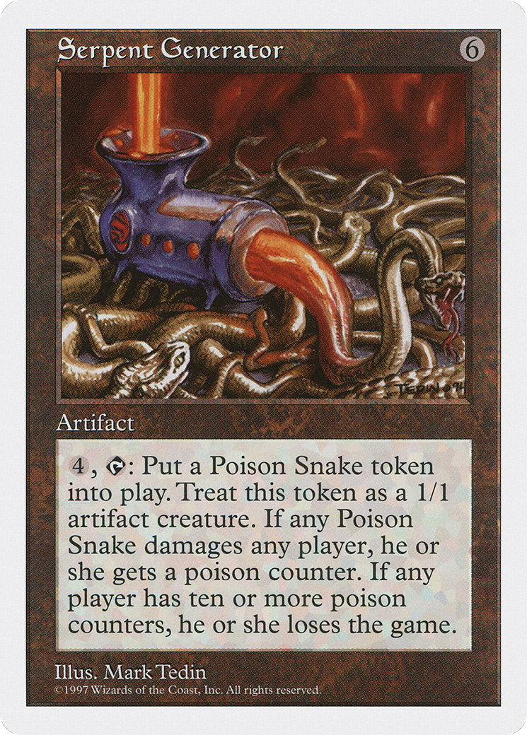 Serpent Generator (5ED-397) - Fifth Edition - Premium MTG Single from Wizards of the Coast - Just $0.53! Shop now at Game Crave Tournament Store