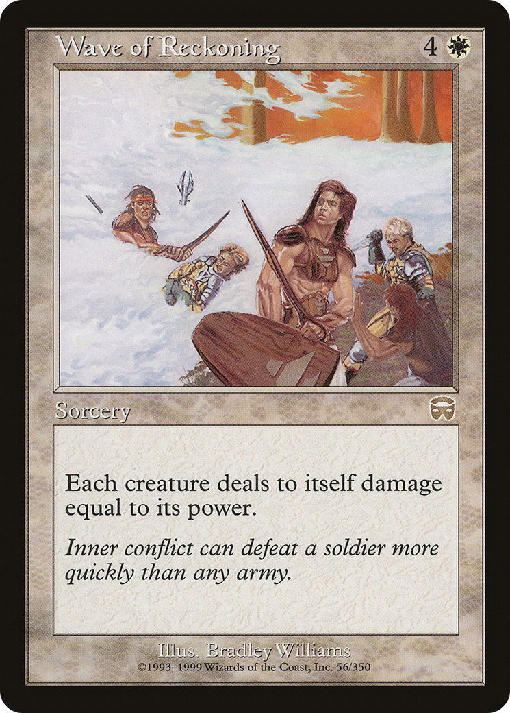 Wave of Reckoning (MMQ-056) - Mercadian Masques Foil - Premium MTG Single from Wizards of the Coast - Just $12.40! Shop now at Game Crave Tournament Store