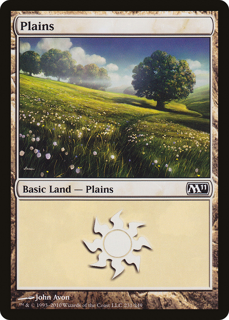 Plains (M11-231) - Magic 2011 - Premium MTG Single from Wizards of the Coast - Just $0.25! Shop now at Game Crave Tournament Store